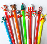 christmas festive pen pens fineline fine line gel ink black topper stationery cute kawaii fun kids gift gifts uk store supplies present stocking filler santa tree bear mouse reindeer rudolph snowman food