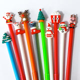 christmas festive pen pens fineline fine line gel ink black topper stationery cute kawaii fun kids gift gifts uk store supplies present stocking filler santa tree bear mouse reindeer rudolph snowman food