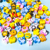 cute kawaii eraser erasers rubbers gift gifts set pack animal animals fun stationery for kids boys girls uk stocking filler fillers bag mini