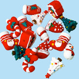 silicone jumbo very large christmas festive red white and green pen bead beads for beaded pens jewellery making cute kawaii craft supplies shop store uk stocking santa hat snowman candy cane cottage house mitten glove