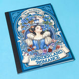 snow white fairytale sticker book with 18 pages of clear and washi paper stickers on a blue background