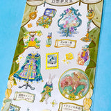 magical fairytale sticker packs of clear stickers on a blue background