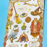 magical fairytale sticker packs of clear stickers on a blue background