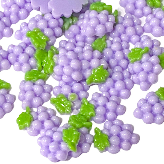 pale lilac purple grape grapes bunch bunches of cute kawaii resin acrylic flatback flat back backs fb fbs flatbacks embellishment 12mm small mini uk craft supplies shop store