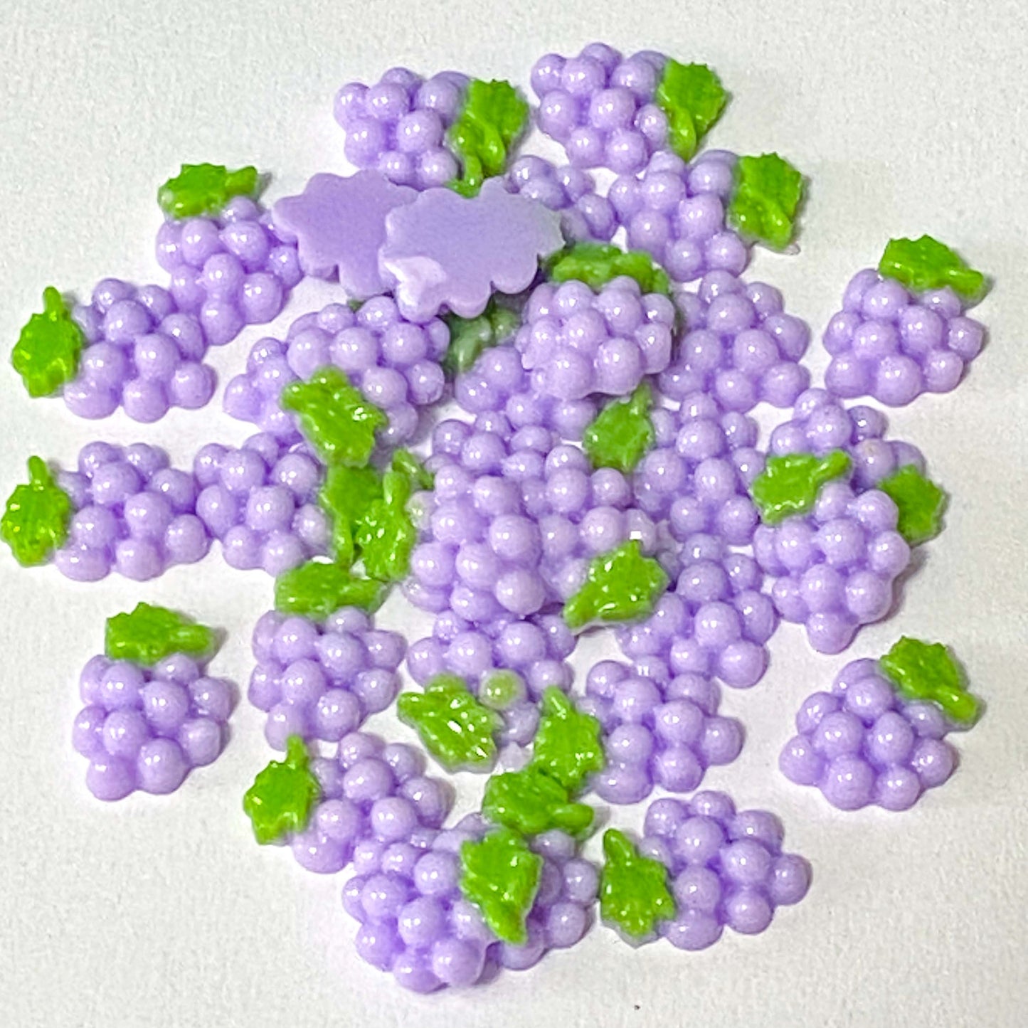 pale lilac purple grape grapes bunch bunches of cute kawaii resin acrylic flatback flat back backs fb fbs flatbacks embellishment 12mm small mini uk craft supplies shop store