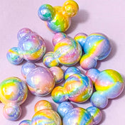 mouse head mice mouses acrylic jumbo very large big bead beads pastel rainbow ombre colours colourful 30mm 3cms 3cm uk cute kawaii craft supplies shop beaded pen pens make your own jewellery store shop pretty iridescent