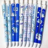 shark sharks cute kawaii black fineline gel ink pen pens uk lovely great japanese korean fine line blue dark blue turquoise lilac gingham checked white click