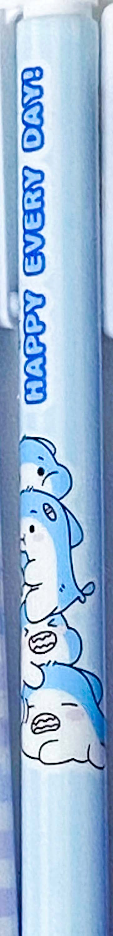 shark sharks cute kawaii black fineline gel ink pen pens uk lovely great japanese korean fine line blue dark blue turquoise lilac gingham checked white click