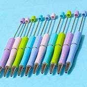 pastel pretty pen blanks on a blue background