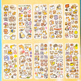 pet planet puppy dog clear sticker sheets pack of 10 on a blue background