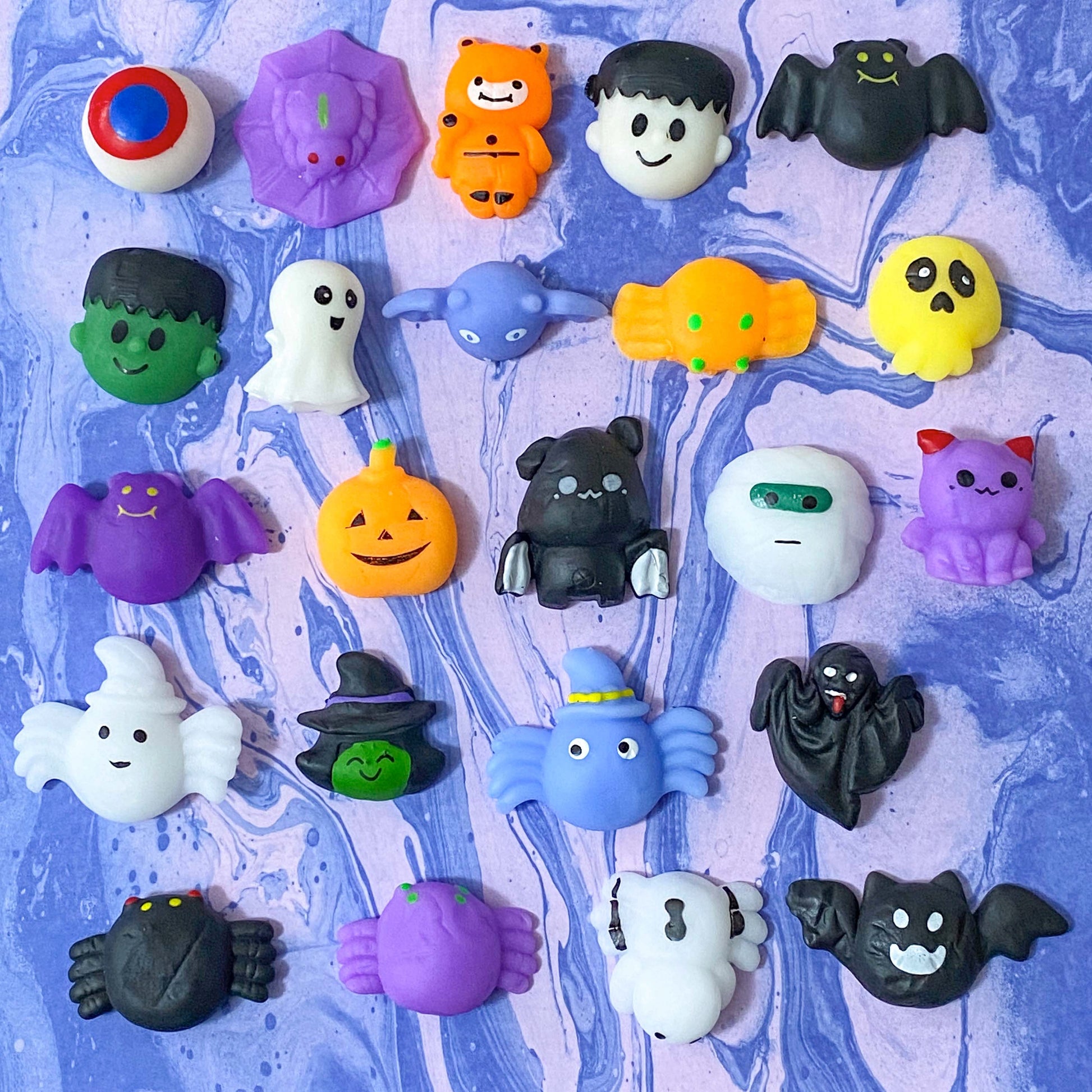 squishy squishie squishies squashy stress toy pocket anxiety relief soft fun gift gifts uk halloween spooky spider bat bats ghost pumpkin witch monster skull kawaii cute shop store 