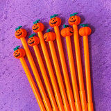 halloween topper pen black ink fine line fineline gel pens uk cute kawaii stationery gift gifts pumpkin pumpkins orange scary spooky planner supplies shop