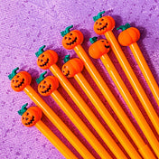 halloween topper pen black ink fine line fineline gel pens uk cute kawaii stationery gift gifts pumpkin pumpkins orange scary spooky planner supplies shop