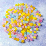 pastel acrylic translucent round 6mm small little bead beads pretty bundle clear bubble uk cute kawaii craft supplies shop store