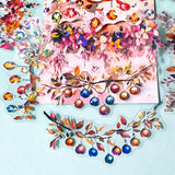 rainbow bauble baubles pink flower flowers sticker stickers large jumbo big clear plastic pet pack flakes uk cute kawaii stationery shop store planner addict addicts pretty colourful branches