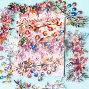 rainbow bauble baubles pink flower flowers sticker stickers large jumbo big clear plastic pet pack flakes uk cute kawaii stationery shop store planner addict addicts pretty colourful branches