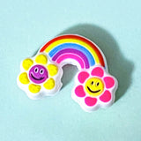 RAINBOW & PINK Themed SILICONE BEADS 15mm 30mm & 33mm