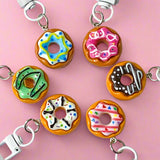 donut donuts charm charms resin chunky cute kawaii keyring keyring key chain clip clips bag gift gifts shop store food treats cake doughnut