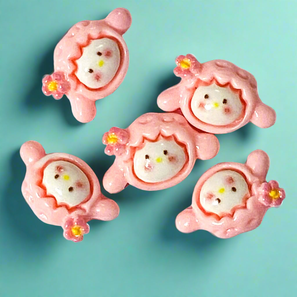 cute kawaii animal animals resin resins flatback flat back fb fbs embellishment craft supplies uk shop store sheep lamb cat cats rabbit rabbits bunny bunnies bear bears flower bow bows 