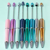 foil foiled pen base blank blanks beaded pens beading stationery build make your own cute kawaii planner addict shop store metallic shiny glossy  black ballpoint ink uk