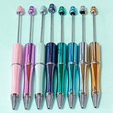 foil foiled pen base blank blanks beaded pens beading stationery build make your own cute kawaii planner addict shop store metallic shiny glossy  black ballpoint ink uk