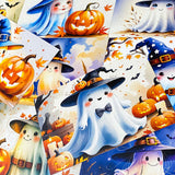 kawaii pumpkin witch witches ghost ghosts cute cards postcard postcards uk stationery halloween bundle of 4 orange purple blue black and white glossy card set planner supplies spooky