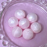 snowy arctic fox foxes large jumbo big chunky silicone bead beads uk cute kawaii pastel white pink pearl pearly 15mm 31mm build your own pen beaded pens jewellery supplies craft crafts christmas festive snow animal animals