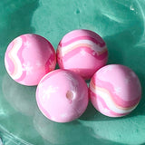 pink red and white silicone bead beads jumbo large big chunky 15mm 30mm lollipop lolly lollies cake cakes cupcake cupcakes uk cute kawaii craft supplies shop store beaded pen pens jewellery making make pattern patterned soft round 3d heart hearts food and drink