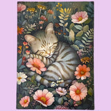 floral flower animal animals cute kawaii postcard postcards cards dark rich opulent illustrations art uk stationery supplies planner addict shop store cat kitten badger mouse rat hedgehog frog fox owl bird woodpecker rabbit bunny bear beautiful individual deep colours ornate snail