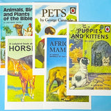 vintage ladybird book cover postcards animals and pets set