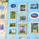 miniature 3d stickers of famous paintings by the impressionists 