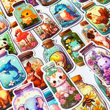 animals cute kawaii in jar jars bottle bottles magic laptop sticker stickers set gift gifts uk shop store stationery