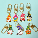 enamel gold tone metal clip clips bag charm charms key ring keyrings uk cute kawaii gift gifts shop store gnome gnomes gonk gonks christmas festive halloween spooky easter egg bunny fun stocking filler fillers 