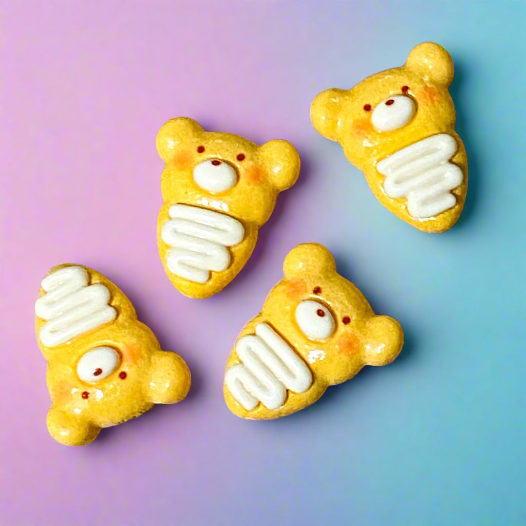 resin flatback flatbacks fbf fbs flat back food foods cute kawaii animals treat biscuit biscuits bear bears bunny bunnies cat cats pig pigs pink brown yellow white panda pandas kitty uk craft supplies shop store