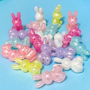 very large big jumbo bunny rabbit rabbits bunnies easter spring bead beads 35mm chunky beaded pen pens making your own uk cute kawaii craft supplies stationery shop store pastel pink turquoise lemon yellow lilac white pearl pearly lustre iridescent ab shimmer