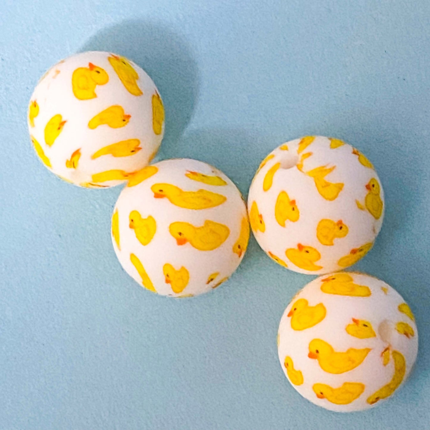 jumbo chunky very big large silicone easter spring bead beads chick chicks in egg pink yellow lemon hot pink pretty craft supplies make a beaded pen pens uk cute kawaii stationery shop store 15mm round 29mm 
