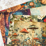 letterbox gift set with alice in wonderland vintage pouch, postcards, stickers and crystal ballpoint heart pen