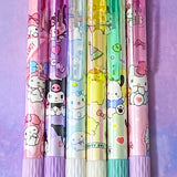 cinnamoroll sanrio hello kitty cat pompopurin pochacho japanese kuromi pen pens cute kawaii eraser erasable ink blue biro uk planner supplies rubber pink lilac blue mint stationery shop store