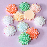 large big huge resin acrylic flower flowers flatback flat back backs fb fbs embellishment pearl pearly iridescent ab coated 24mm 22mm uk cute kawaii craft supplies single individual white purple lilac blue orange pink shimmer