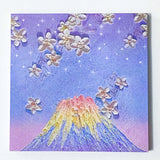 sticky memo memos pad note notes square art painted painting oil nature blue purple lilac flower flowers floral uk cute kawaii stationery pink cloud clouds mountain fuji meadow blossom blossoms spring textured pretty