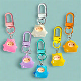 blob blobs monster monsters cute kawaii resin and metal keyring key ring chain bag charm charms pendant uk gift gifts shop store pink lilac purple clear yellow orange japanese turquoise keychains clip clips