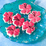 silicone bead beads floral summer tropical vibes flamingo palm tree leaf leaves green lilac orange mustard yellow hibiscus flower flowers floral yellow patterned jumbo big large uk cute kawaii craft supplies shop store 30mm
