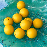 silicone bead beads floral summer tropical vibes flamingo palm tree leaf leaves green lilac orange mustard yellow hibiscus flower flowers floral yellow patterned jumbo big large uk cute kawaii craft supplies shop store 30mm
