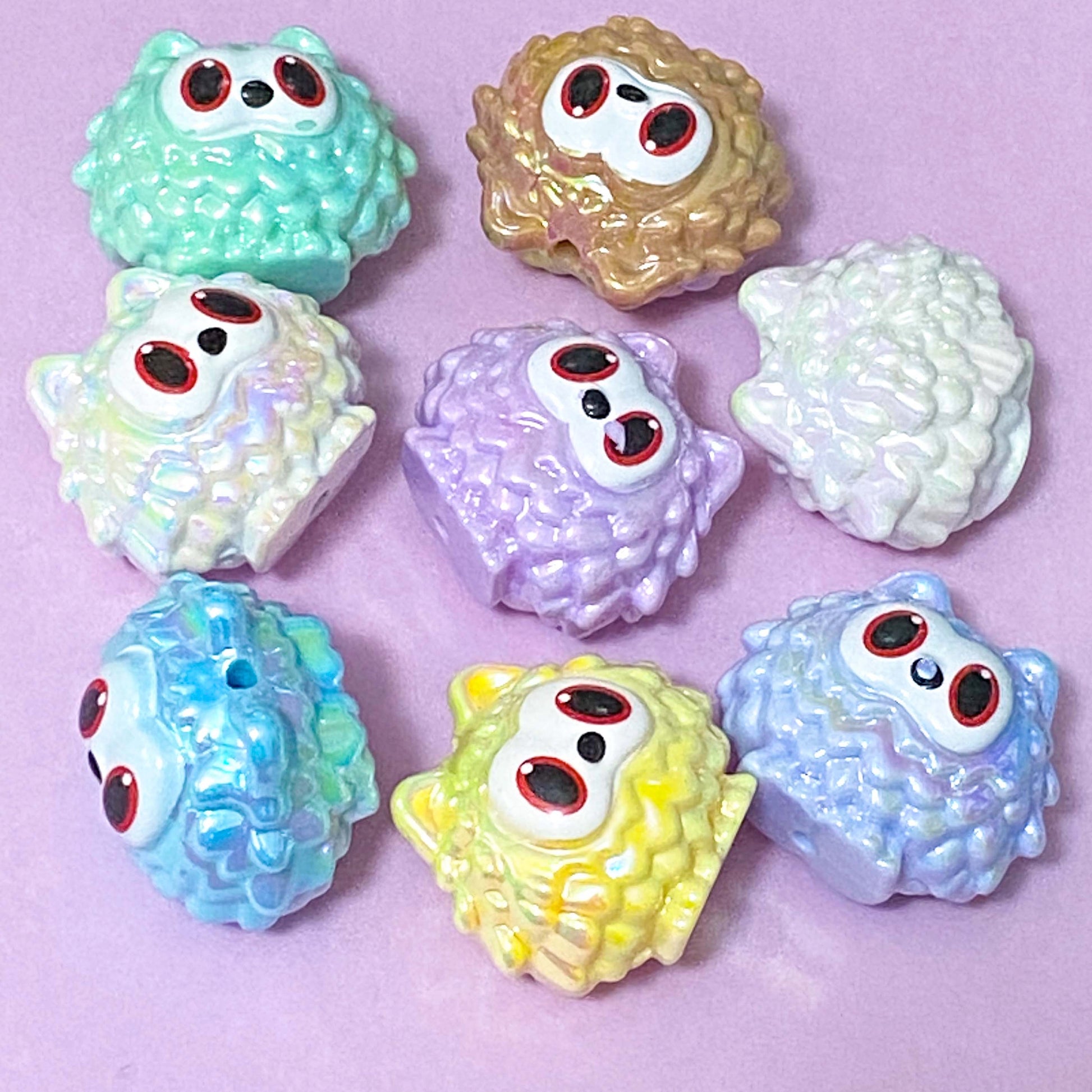 jumbo very large monster monsters bead beads big chunky enormous lilac blue turquoise yellow mint green brown white ab iridescent pearl pearly uk cute kawaii craft supplies shop store make beaded pen pens jewellery