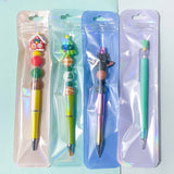 display bag bags cello long pen storage packaging supplies uk cute kawaii shop store pink lilac blue mint green stationery craft supplies big self seal resealable holo holographic