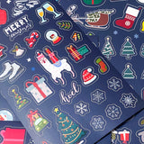 christmas festive planner supplies addict sticker stickers matte thick small little mini stationery supplies store shop uk cute kawaii fun colourful gift gfits