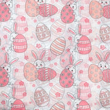 pink and white easter spring bunny bunnies rabbit rabbits tissue paper sheet sheets pack of 2 wrap gift wrapping cute kawaii packaging supplies stationery shop store uk pretty patterned
