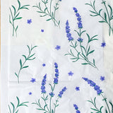 lavender tissue paper pretty sheet sheets of 2 wrap wrapping gift gifts packaging supplies uk cute kawaii flower floral blue purple lilac sprig herb herbs on white
