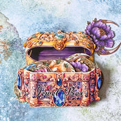 hidden treasures sticker pack floral moon jewel box of 20 card stickers