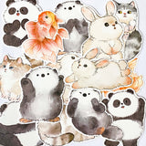 cute cuddly  chubby fat obese animal animals postcards post card cards uk cute kawaii stationery planner addict supplies otter otters panda pandas bunny bunnies rabbit rabbits cat cats fish goldfish shaped